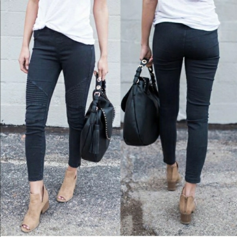 Stretchy Moto Leggings